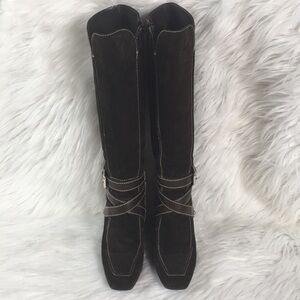 Geox Respira, leather, tall boots, size 6 1/2”EUC.